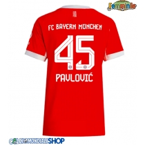 Maglie da calcio Bayern Munich Aleksandar Pavlovic #45 Prima Maglia Femminile 2025-26 Manica Corta